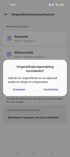 Selecteer uw voorkeursoptie