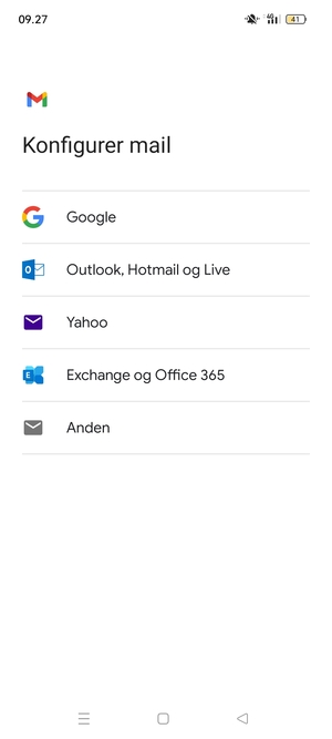 Vælg Google