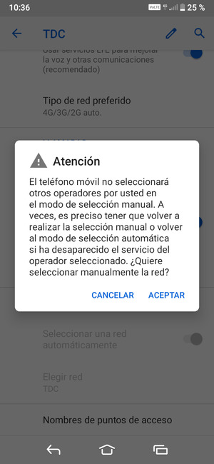 Seleccione ACEPTAR