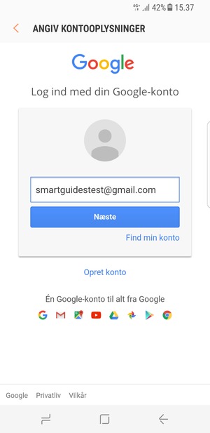 Vælg Næste
