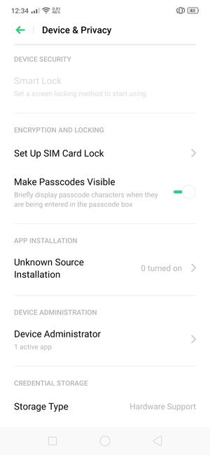 Select Set Up SIM Card Lock
