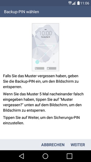 Wählen Sie WEITER
