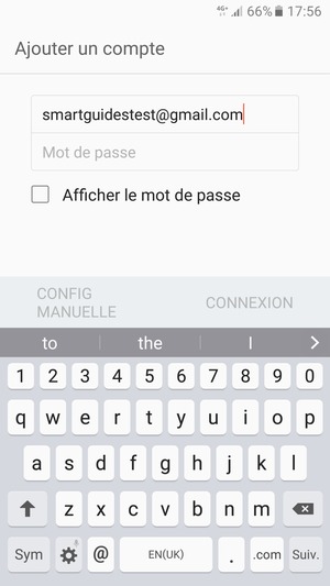 Saisissez votre adresse Gmail et sélectionnez Suiv.