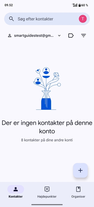 Vælg Organiser