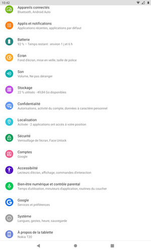 Faites défiler et sélectionnez Sécurité