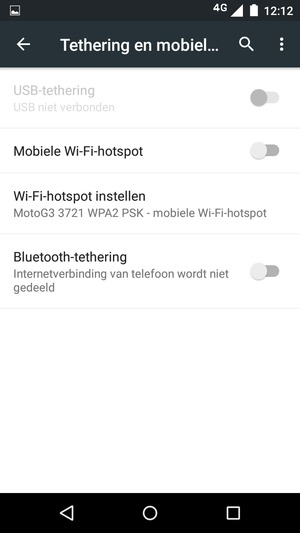 Selecteer Wi-Fi-hotspot instellen