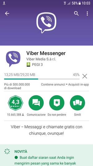 Attendi il completamento del processo di installazione