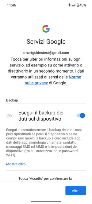 Seleziona Altro