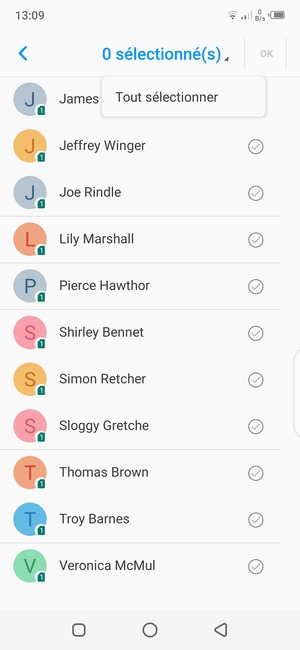 Sélectionnez Tout sélectionner