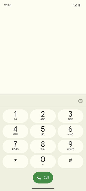 Press and hold the number 1