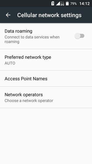 Select Access Point Names