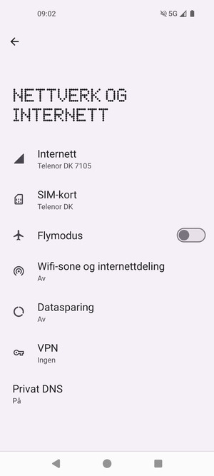 Velg SIM-kort