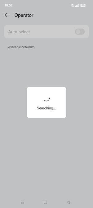 Wait for the search to finish