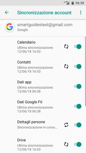 Le tue informazioni verranno sincronizzate