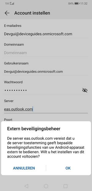 Selecteer OK