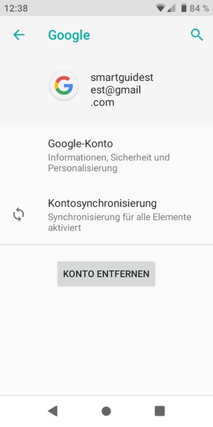 Wählen Sie Kontosynchronisierung