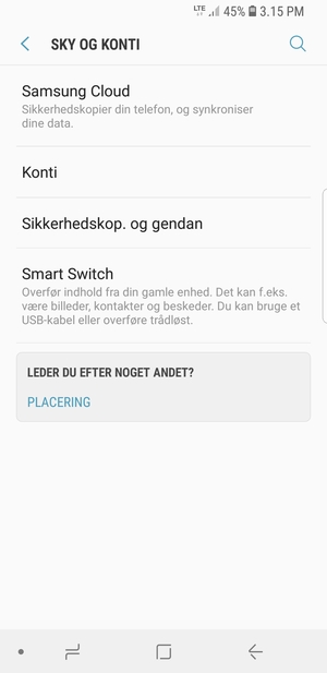 Vælg Konti