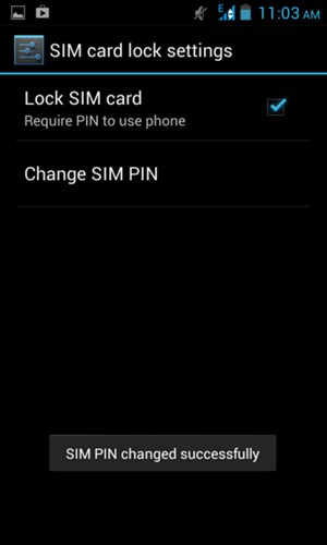 Your SIM PIN has been changed