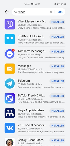Velg app