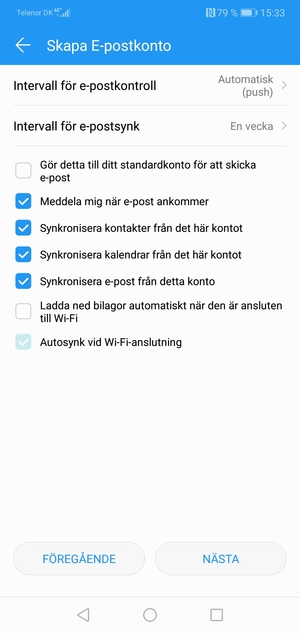 Välj NÄSTA