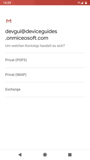 Wählen Sie Exchange