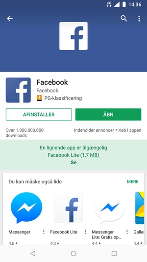 Vælg ÅBN