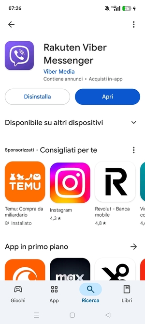 Seleziona Apri