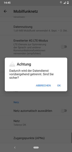 Wählen Sie OK
