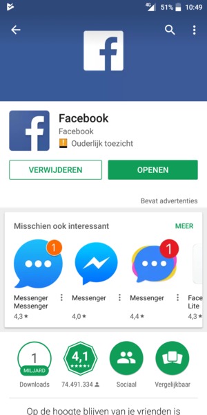 Selecteer OPENEN