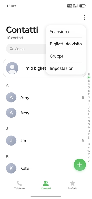 Seleziona Impostazioni