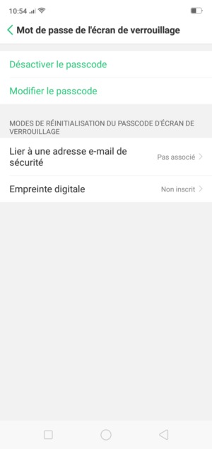 Votre téléphone est maintenant sécurisé par un écran de verrouillage