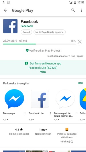 Vänta på att installationsprocessen avslutas