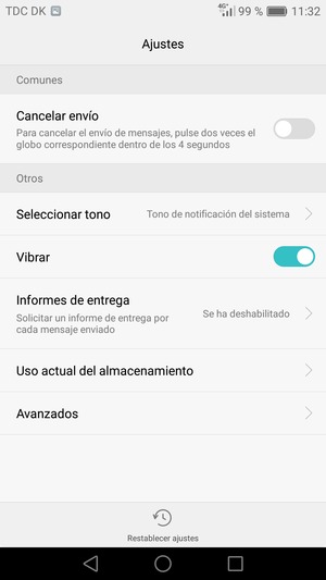Seleccione Avanzados