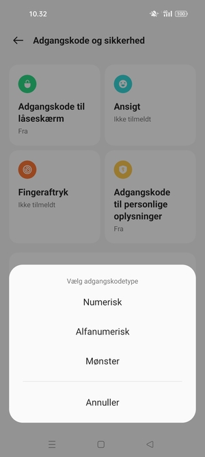Vælg Mønster