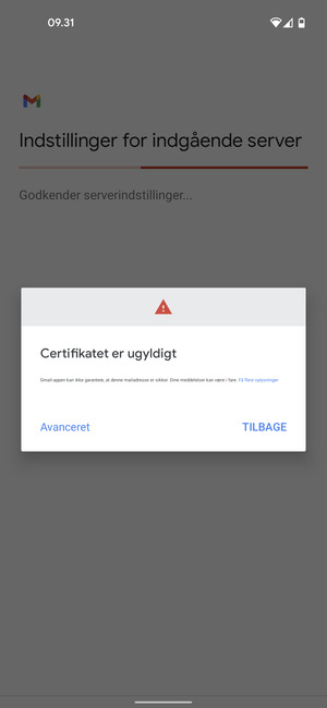 Vælg Avanceret