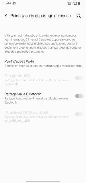Sélectionnez Point d'accès Wi-Fi