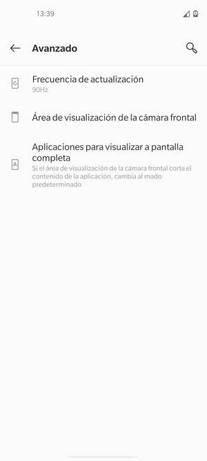 Seleccione Frecuencia de actualización