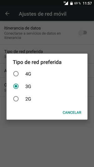 Seleccione la opción deseada