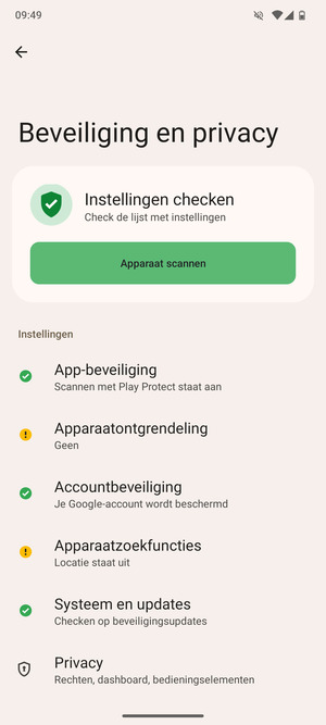 Selecteer Apparaatontgrendeling