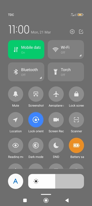 Turn on Battery saver