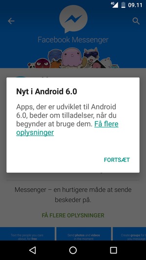 Vælg FORTSÆT