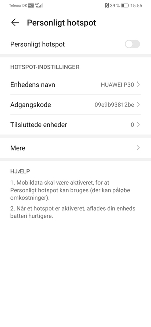 Vælg Adgangskode