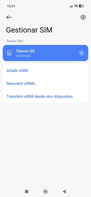 Seleccione Añadir eSIM