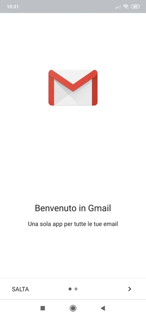 Seleziona AVANTI
