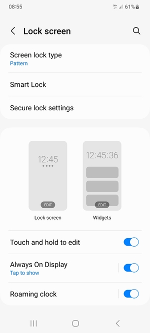 Your phone is now secure with a screen lock