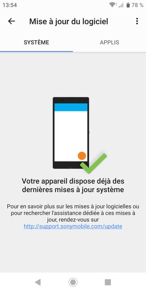 Sélectionnez le bouton du Menu