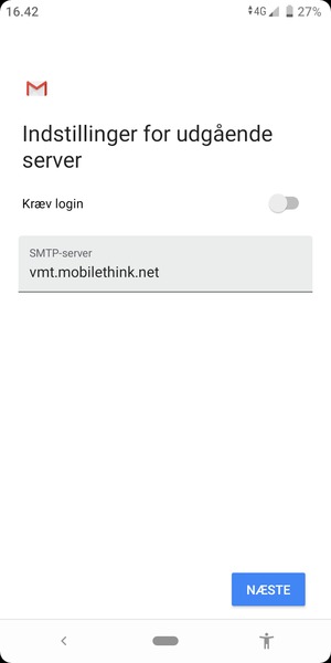 Slå Kræv login fra og vælg NÆSTE