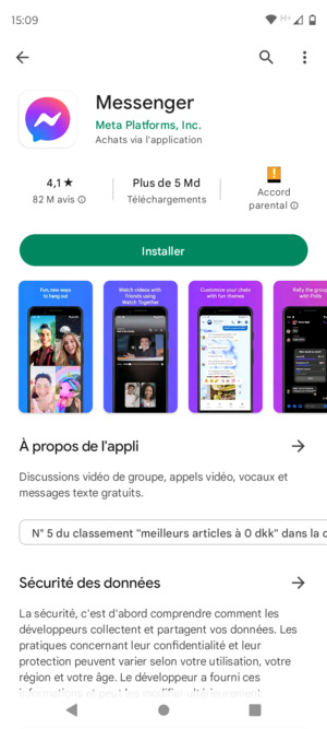 Sélectionnez Installer