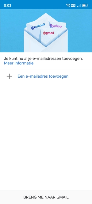 Selecteer Een e-mailadres toevegen