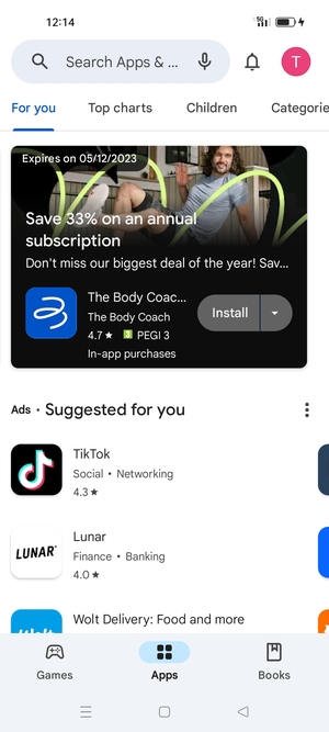 Select the Search bar